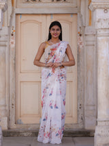 KcPc New Casual Elegance Cotton Silk Printed Saree with Blouse STL