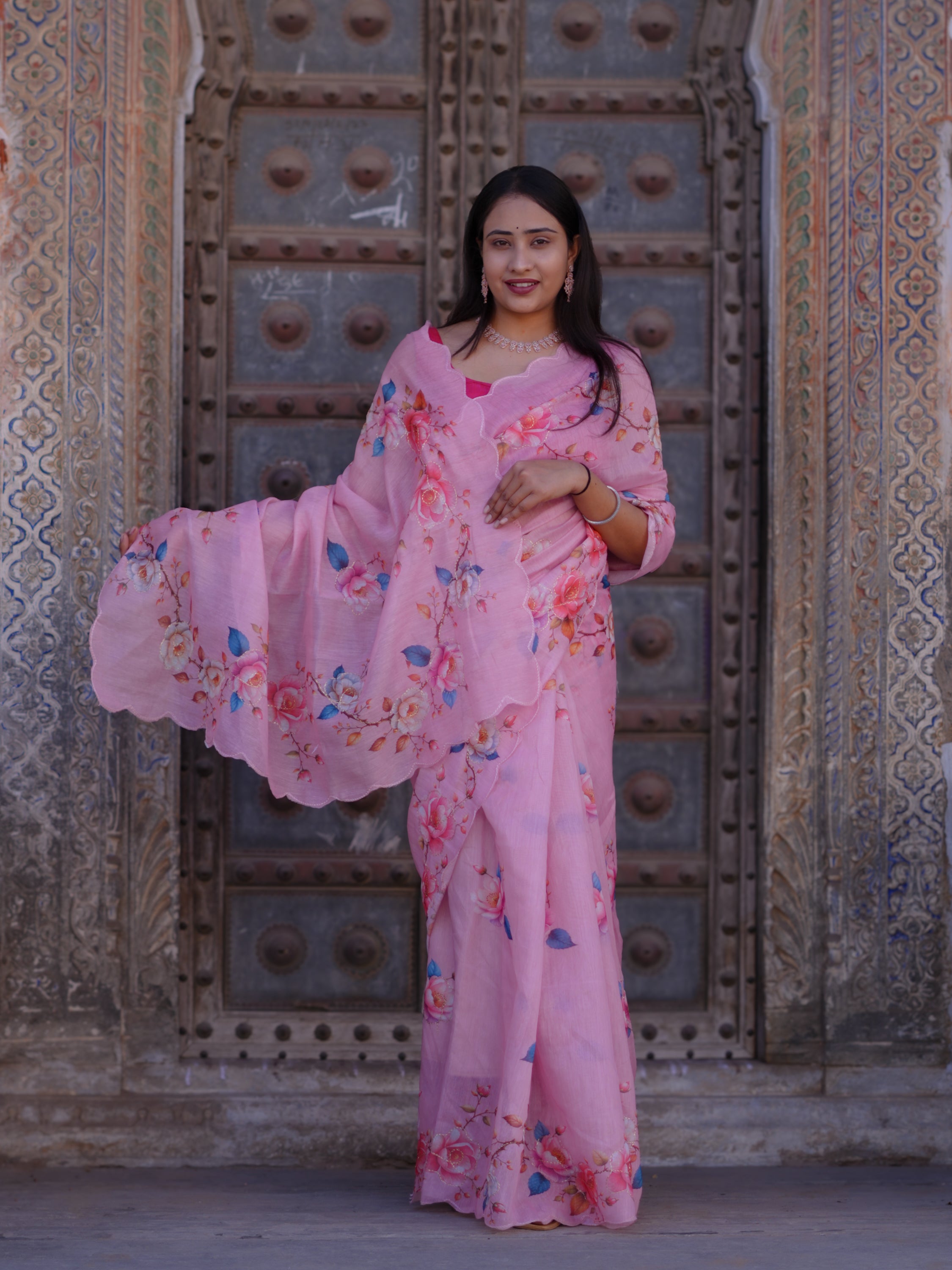 Buy Printed Saree for Everyday Casual Wear KcPc