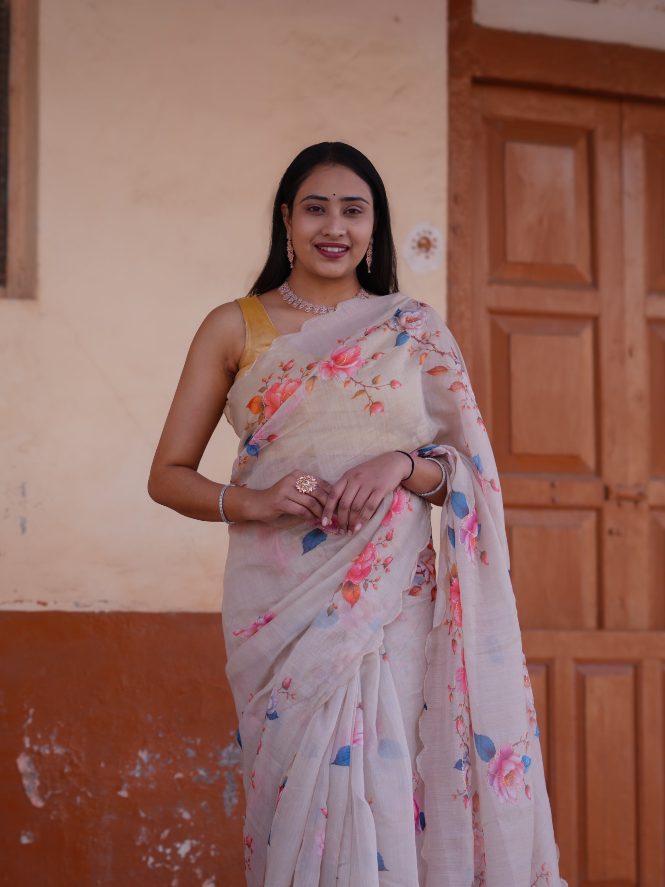 Buy New Printed Saree for Everyday Casual Wear KcPc