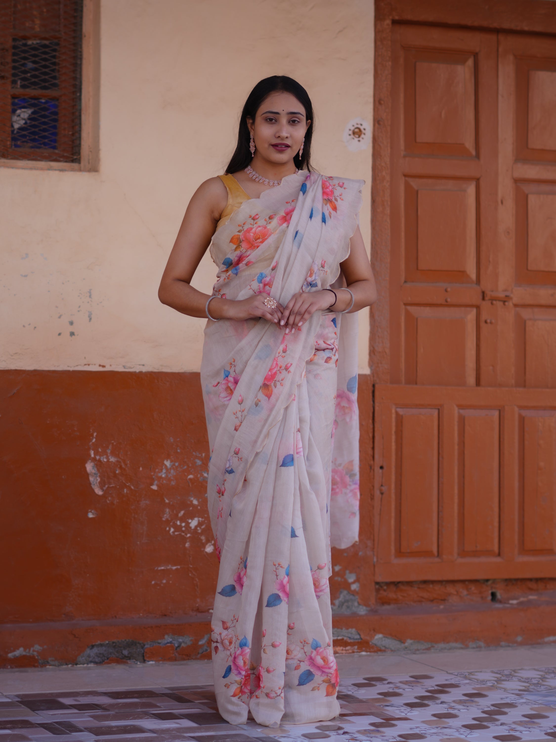 Buy New Printed Saree for Everyday Casual Wear KcPc