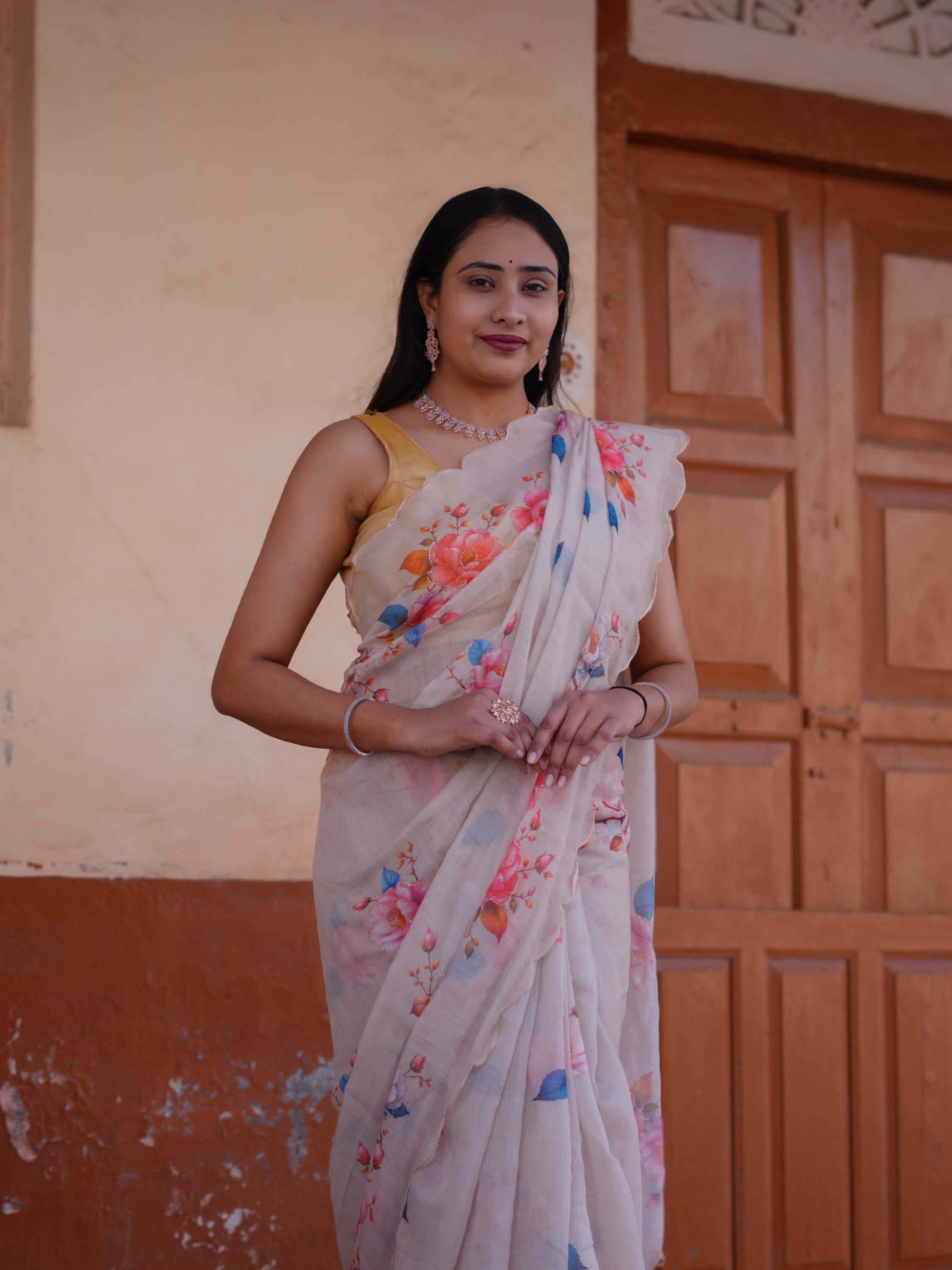 Buy New Printed Saree for Everyday Casual Wear KcPc