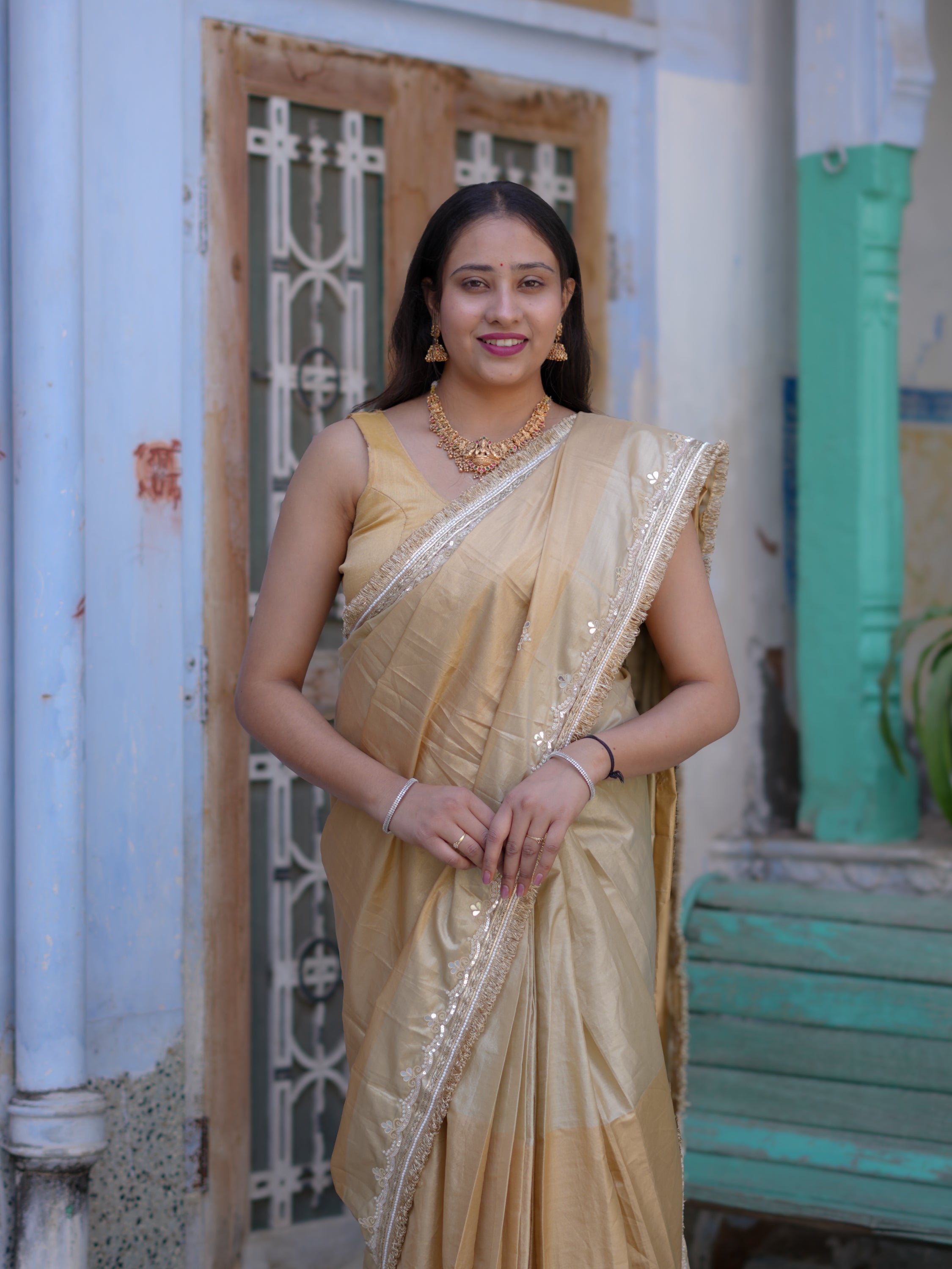 Buy New Elegant Traditional Saree with Festive Wear KcPc Image 3