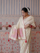 Buy Banarasi Pattern Saree With Dola Silk KcPc Image 2