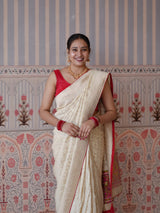 Buy Banarasi Pattern Saree With Dola Silk KcPc Image 4