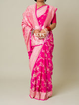 KcPc Pure Khaddi Georgette Waterzari Sarees Handloom Banarasi Weaving SareeRani
