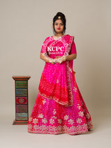 By Bandhani Lehenga With Traditional Wear