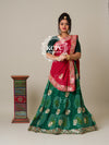 KcPc Bandhani Designer Jaipuri Pure Ojariya Lehenga with Multicolour DupattaBTU