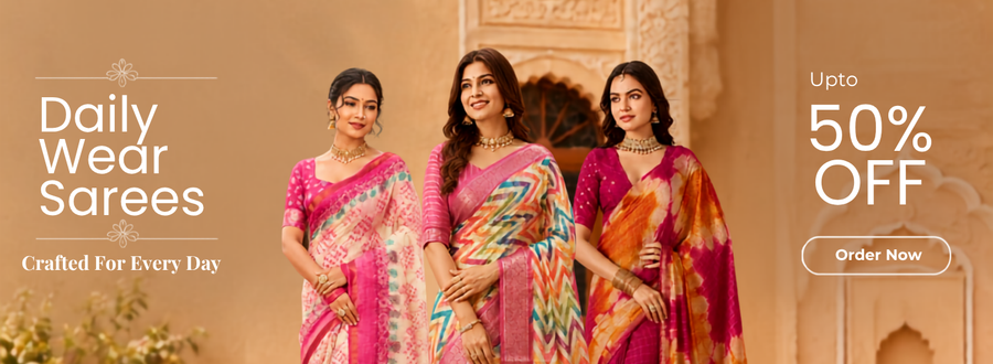 Daily wear Sarees Collection Online Upto 50% Off | KCPC