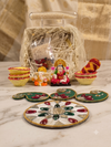 Handcrafted Lakshmi Ganesha Diwali Pooja & Rangoli Set Traditional Mirror Work Rangoli, Clay Diyas & Festive Décor Gift Box