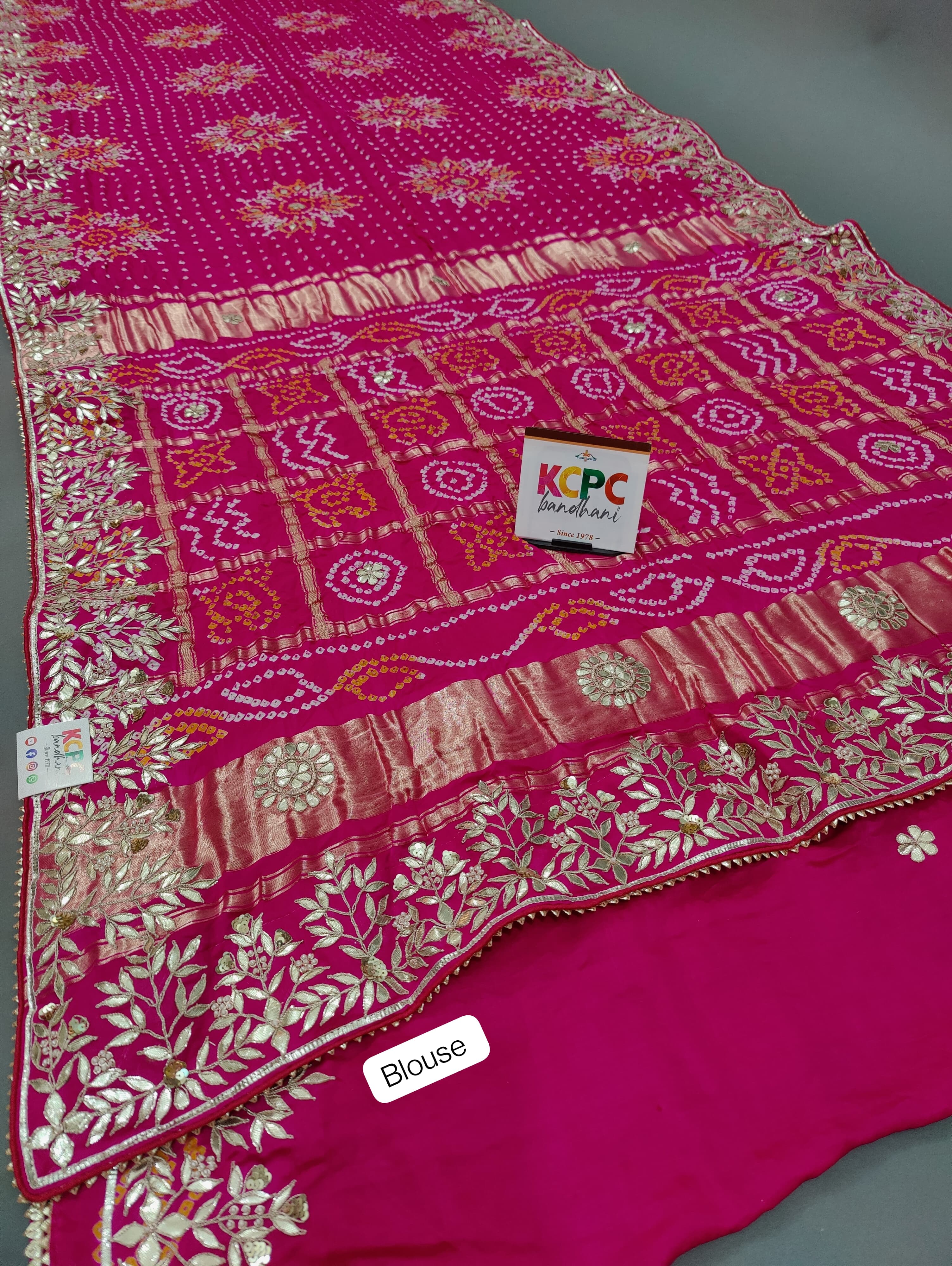 Gota Patti Work saree special for bride
