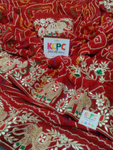 Ojariya saree Zardoji Handwork With Gotapatti design