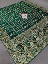 KcPc Latest Jaipuri Bandhani Ghatchola Banarasi Dupattas Green