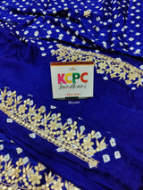 Bandhani Style saree with pretty Gota Patti work
