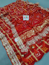 KcPc Special Pure Gaji Silk Bandhani Gota Patti Work SareeAMT