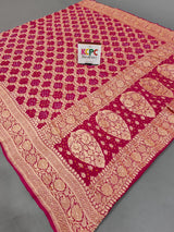 KcPc New Launch Pure Khaddi Georgette Upada Neemzari Bandhej DupattaRani