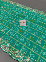 KcPc Latest New Launch Pure Gaji Silk Zardosi work Dupatta BTU