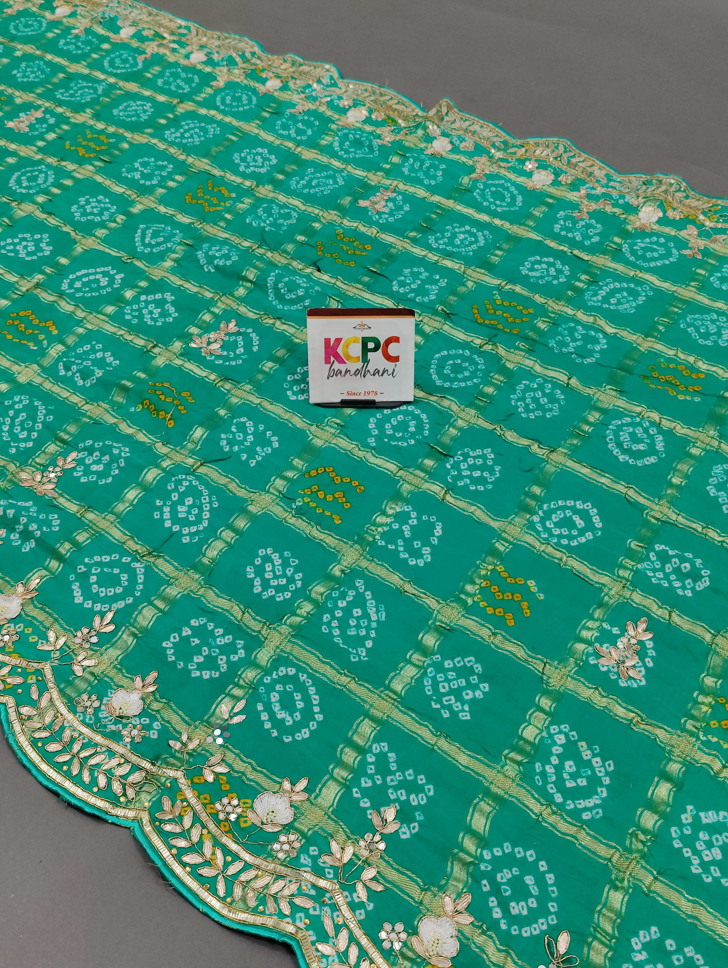 KcPc Latest New Launch Pure Gaji Silk Zardosi work Dupatta BTU
