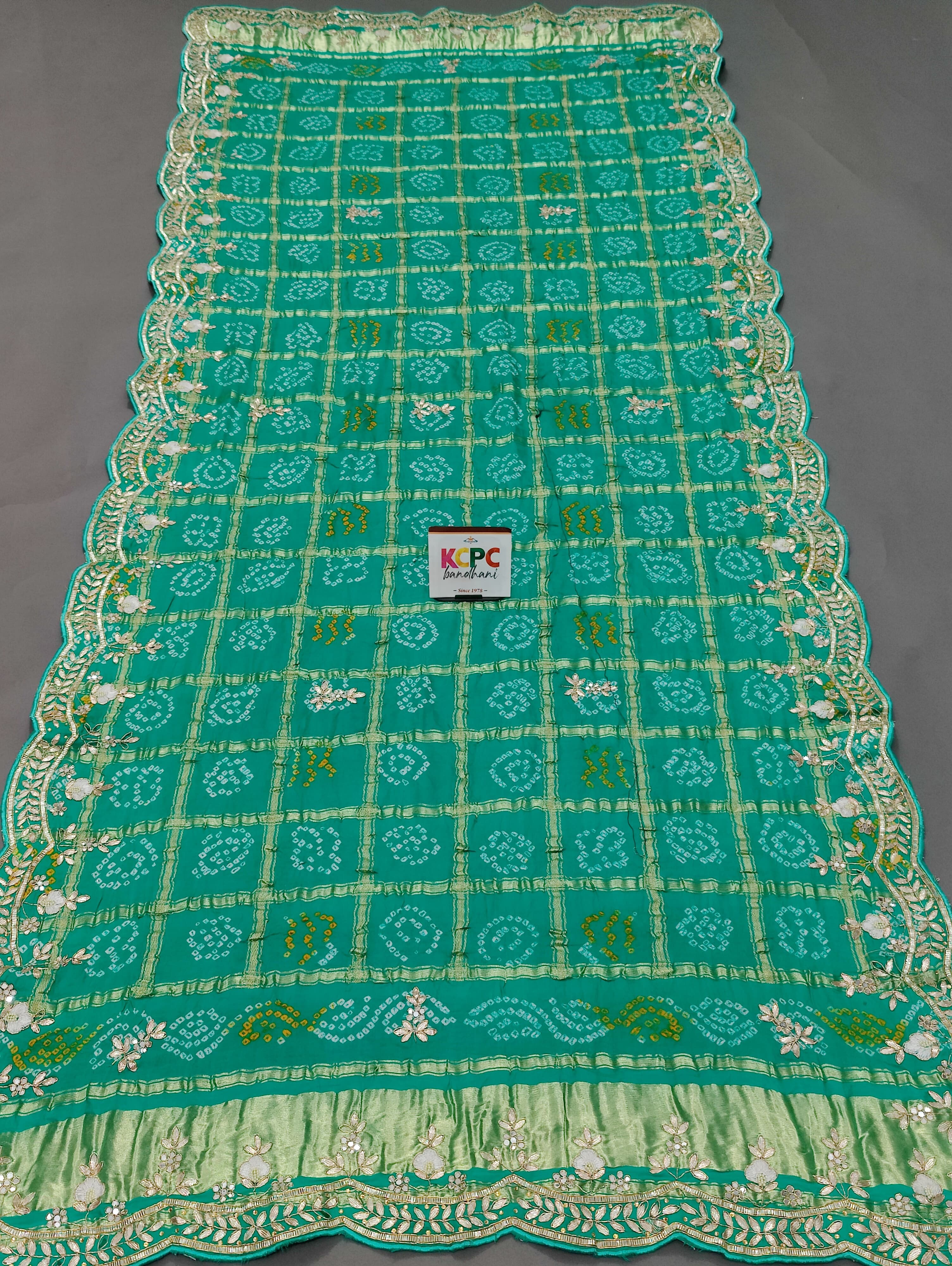 KcPc Latest New Launch Pure Gaji Silk Zardosi work Dupatta BTU