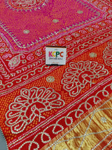 KcPc New Launch Pure Gaji silk Bandhani Gotapatti work DupattaAmt