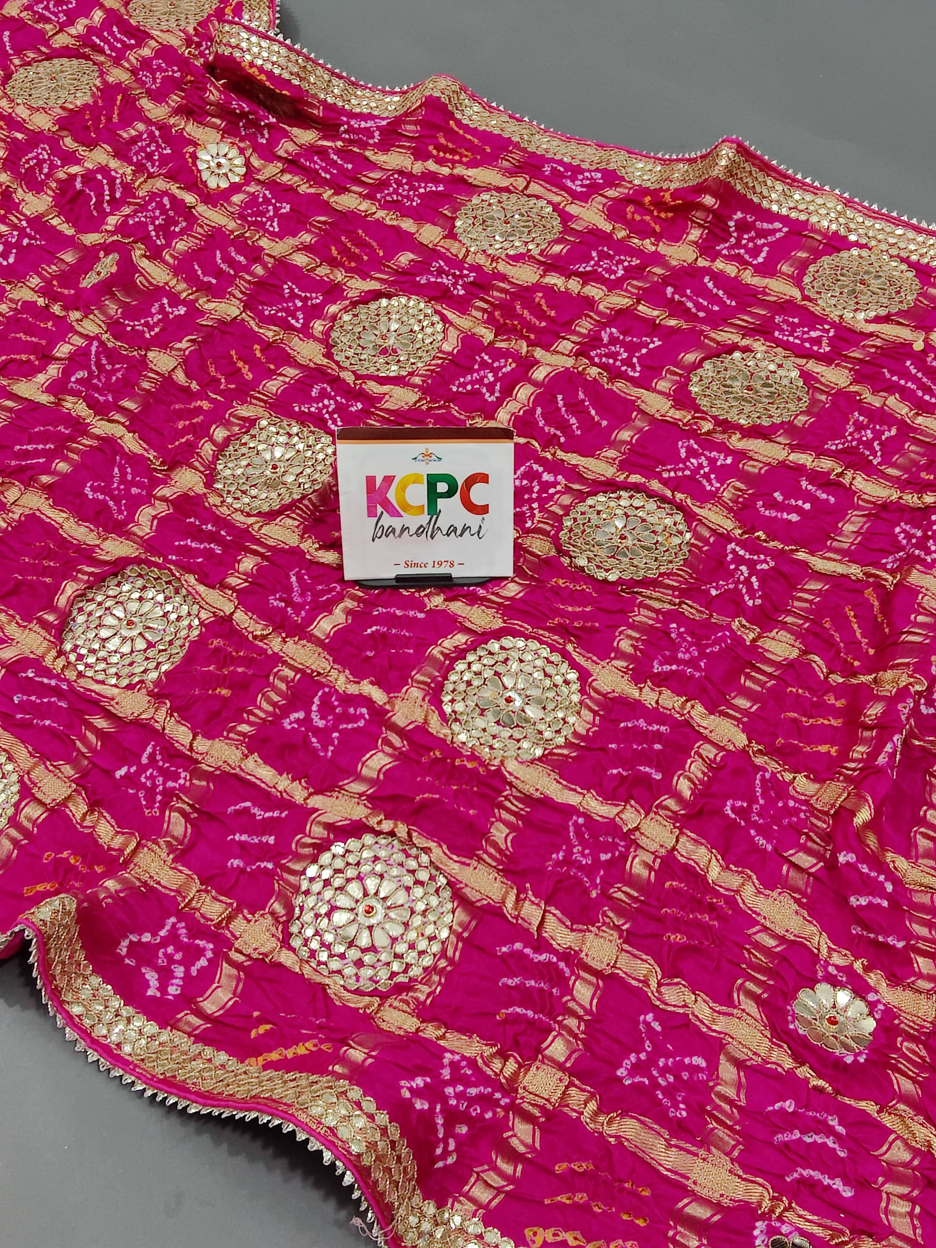 KcPc Latest New Launch Pure Gaji Silk Hand Gotapatti Work DupattaAmt