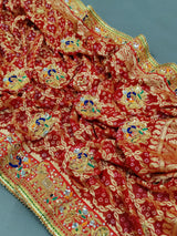 KcPc LatestMarwadi Pure Khaddi Georgette Upada Junglaw Neemzari Chunri