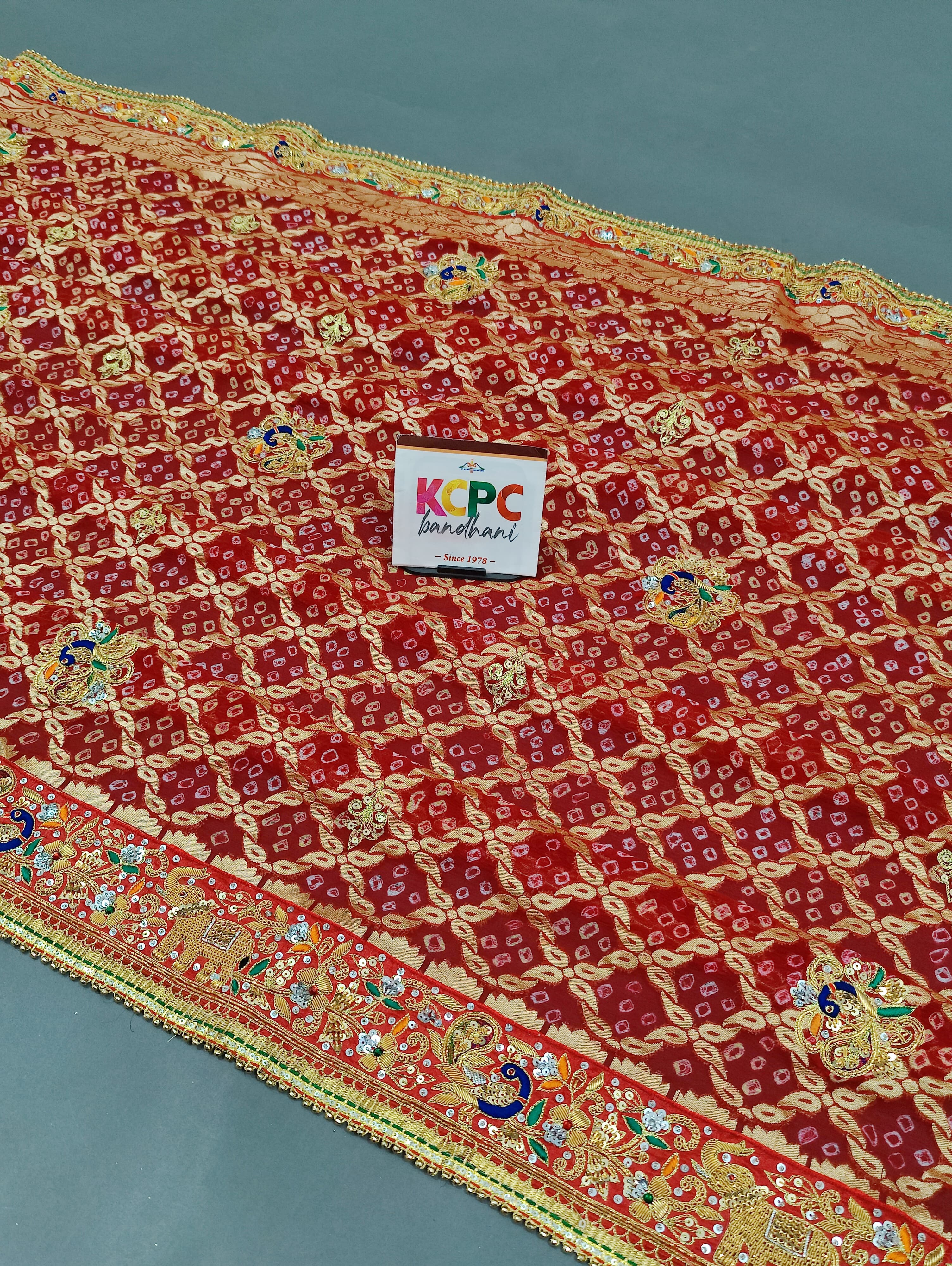 KcPc LatestMarwadi Pure Khaddi Georgette Upada Junglaw Neemzari Chunri