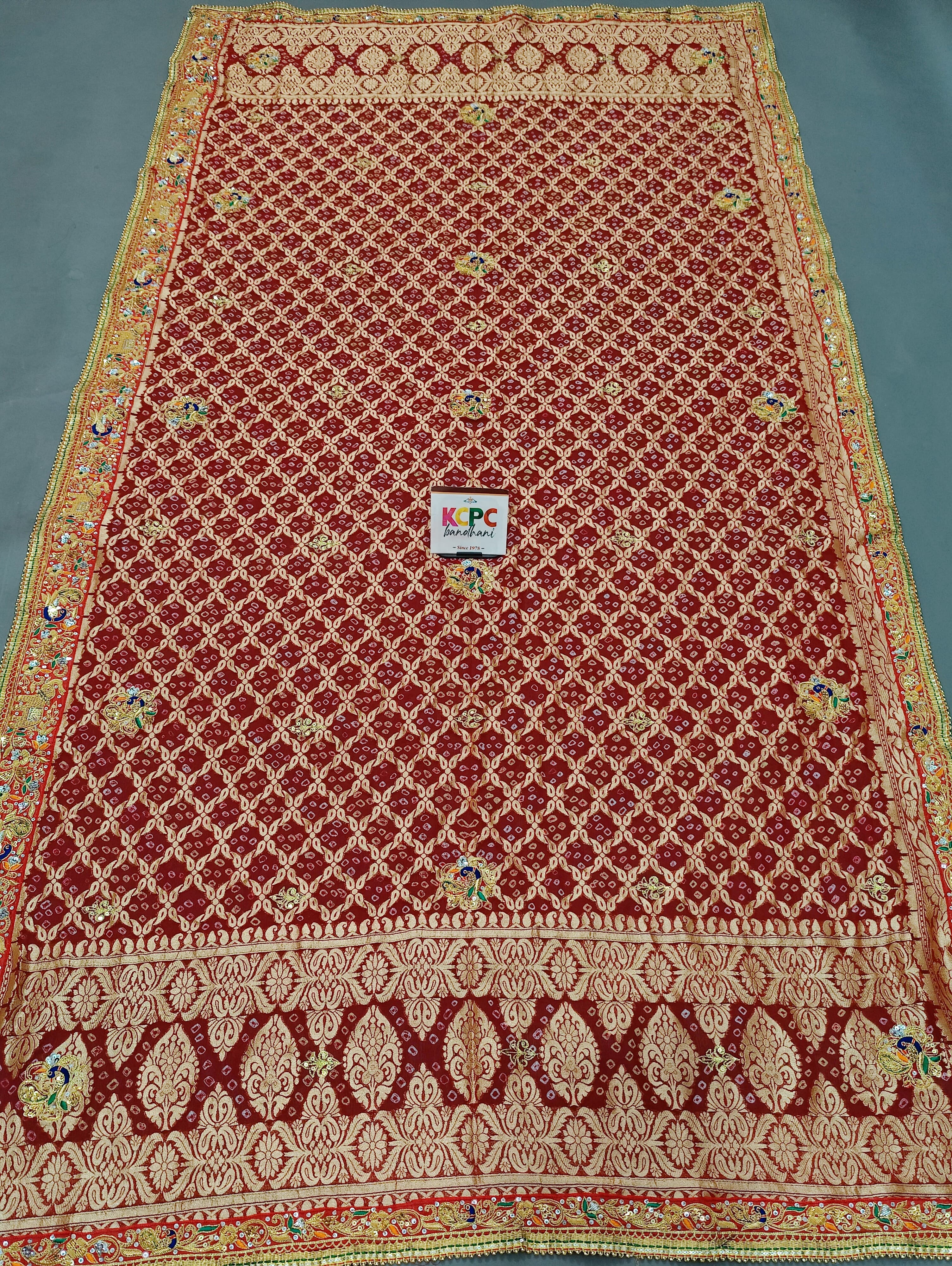 KcPc LatestMarwadi Pure Khaddi Georgette Upada Junglaw Neemzari Chunri