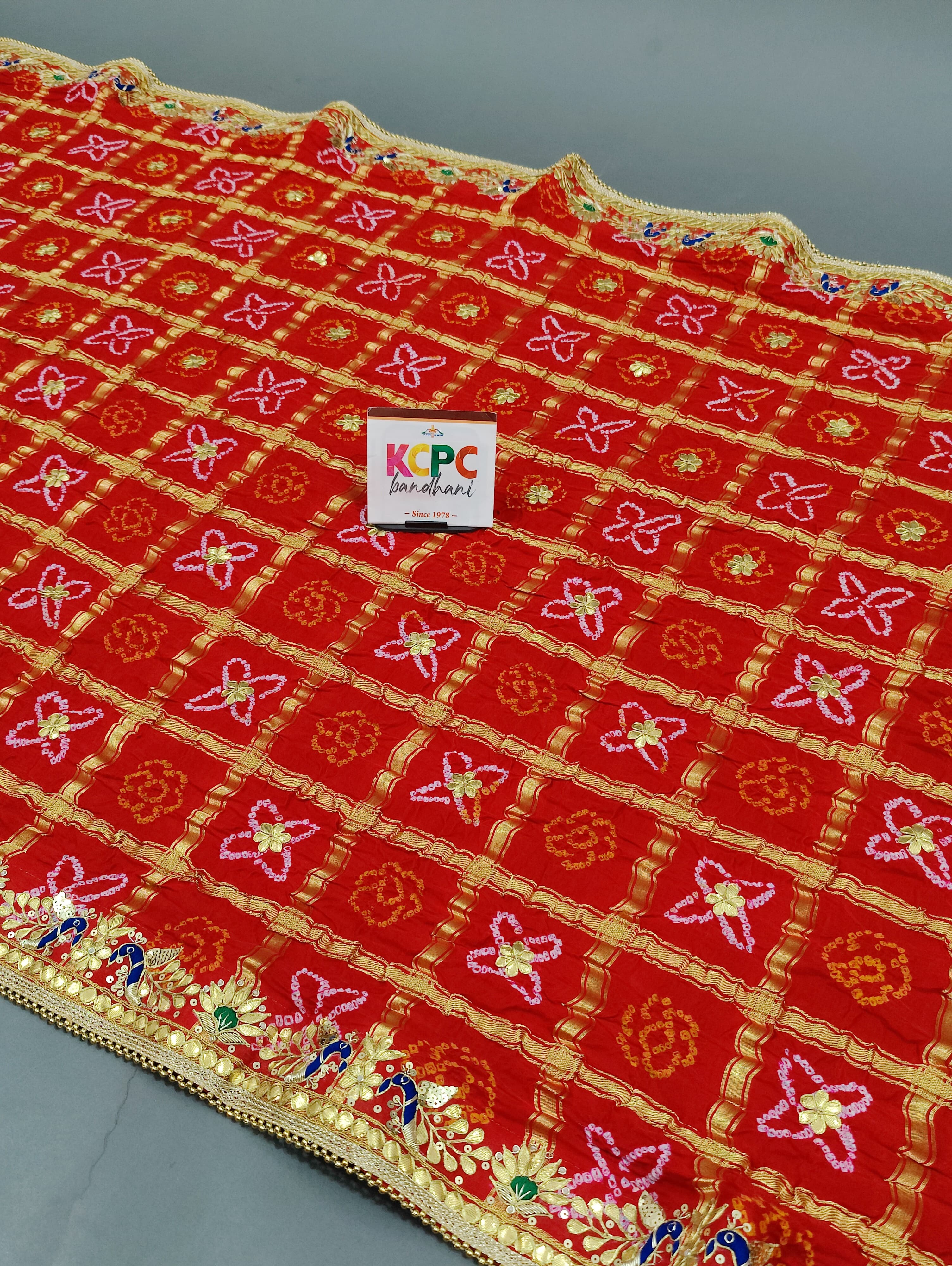 KcPc Latest New Launch Pure Gaji silk Gotapatti Work Dupatta