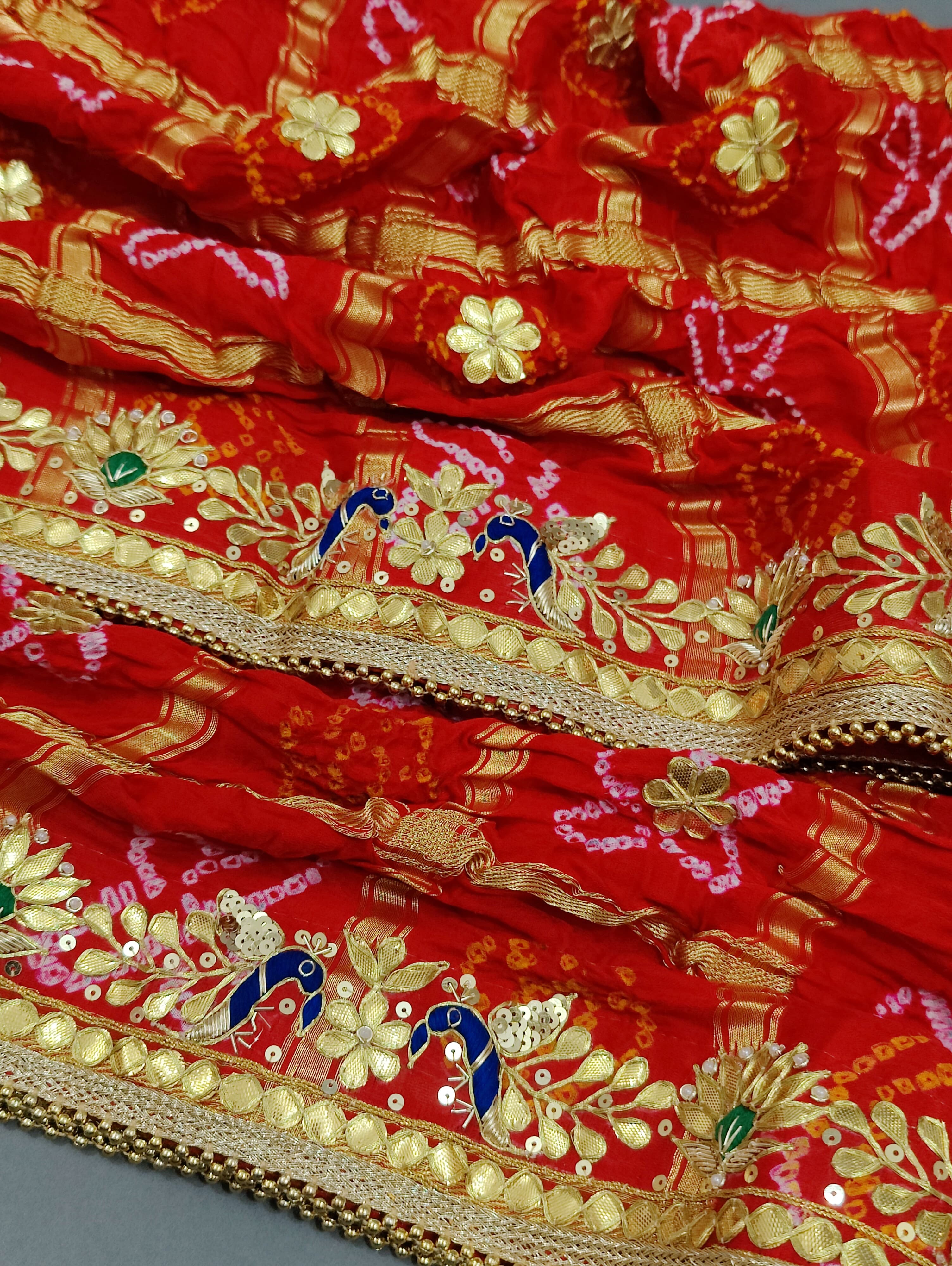 KcPc Latest New Launch Pure Gaji silk Gotapatti Work Dupatta
