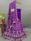 Gaji silk Gotapatti Handwork Designer Lehenga in purple colour