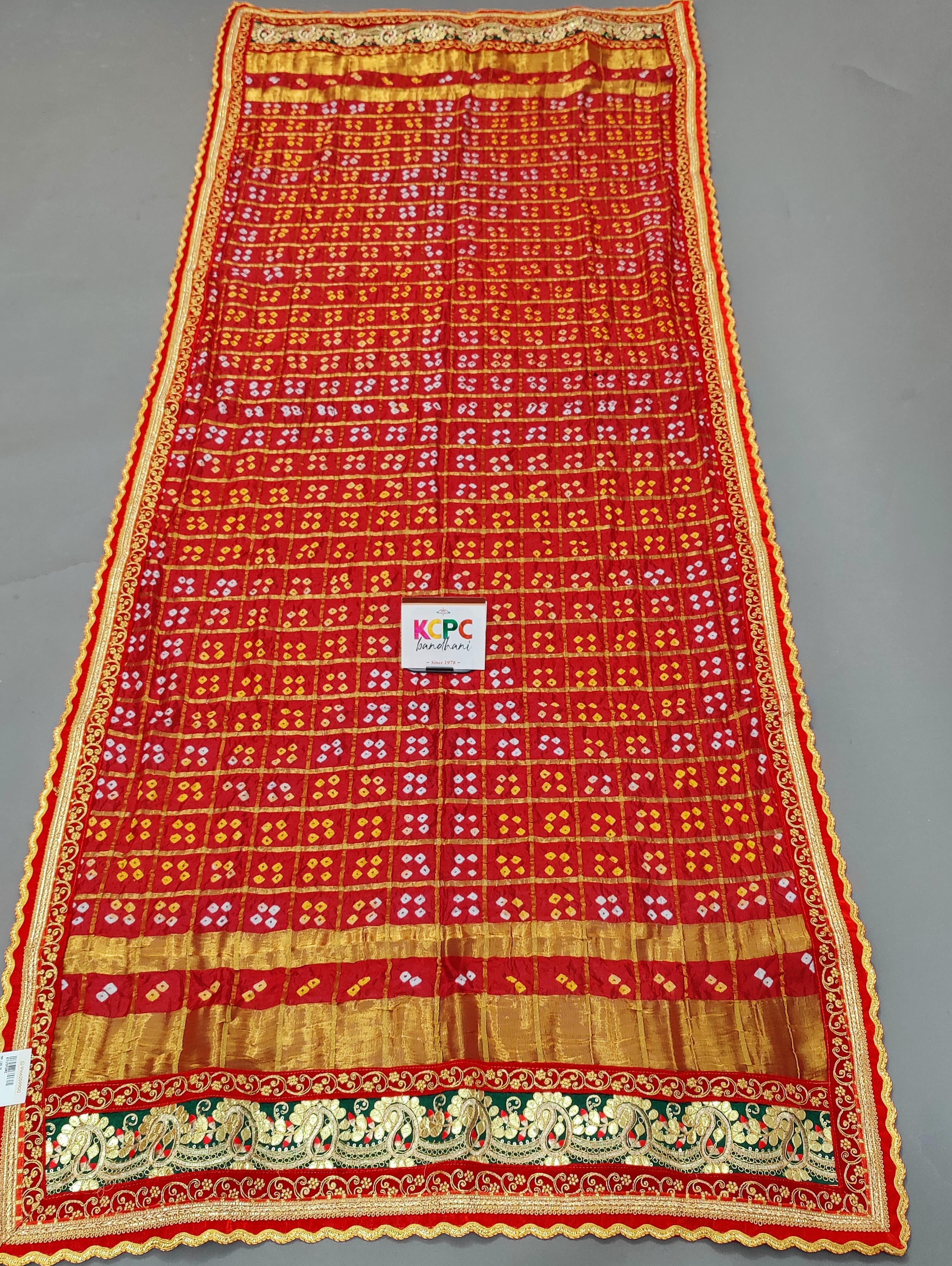KcPc New Ghatchola Art Silk Bandhej Heavy Border DupattaZHR