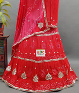 KcPc Latest Launch chinon silk with katdana Gotapatti Lehenga RAJ