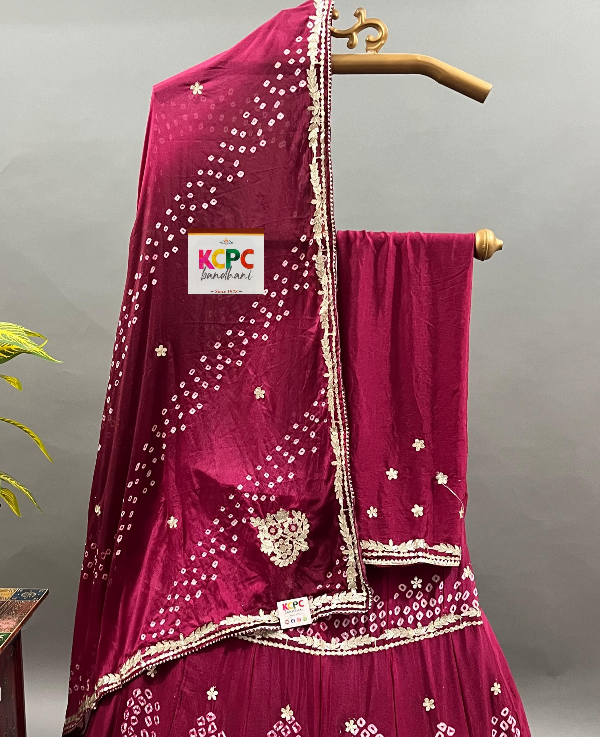 KcPc Latest Launch chinon silk With katdana Gotapatti LehengaRAJ