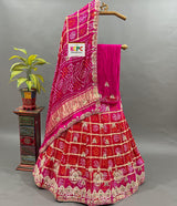 KcPc New Launch Pure Gaji silk Gotapatti Handwork Designer Lehenga RGC