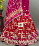 KcPc New Launch Pure Gaji silk Gotapatti Handwork Designer Lehenga RGC