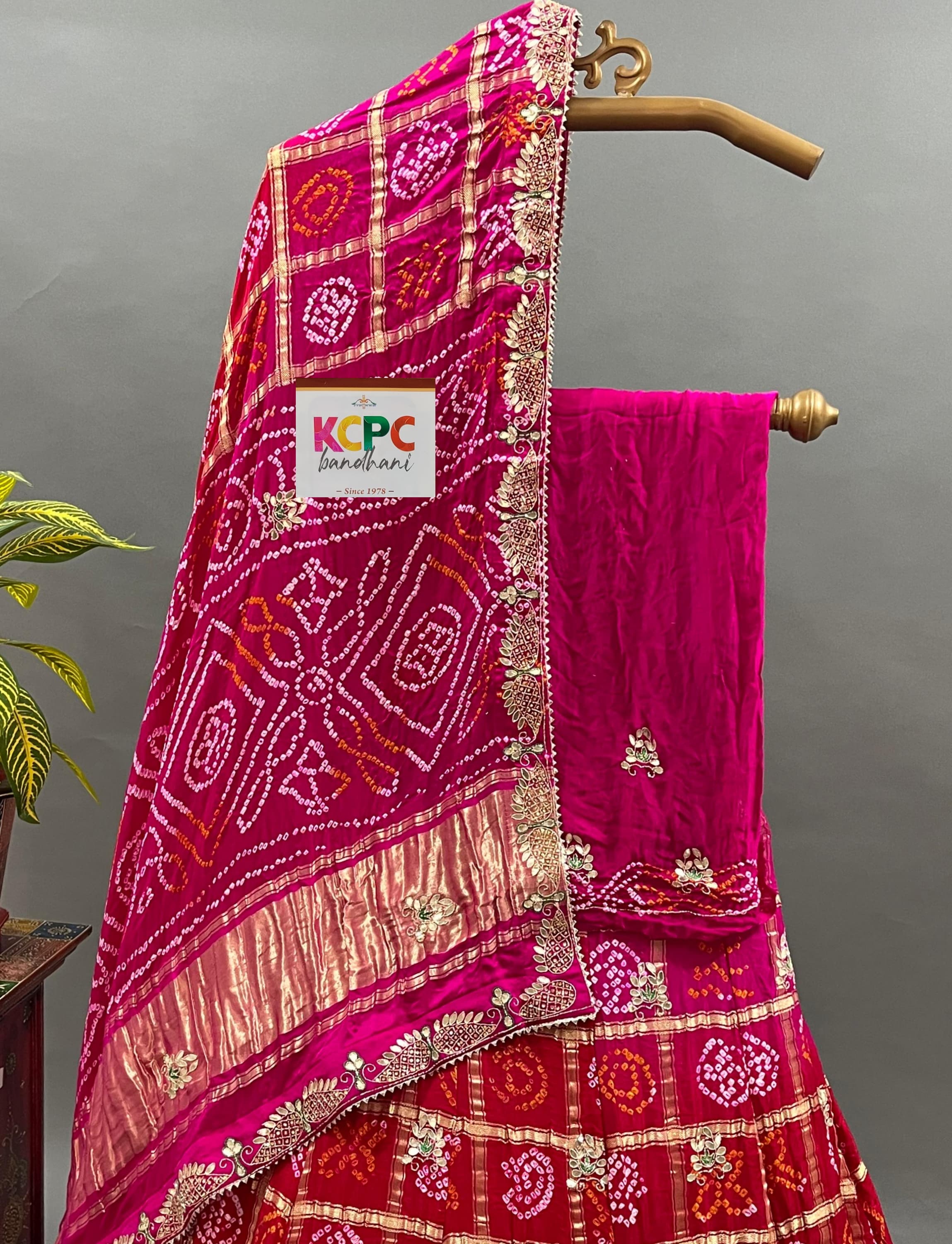 KcPc New Launch Pure Gaji silk Gotapatti Handwork Designer Lehenga RGC