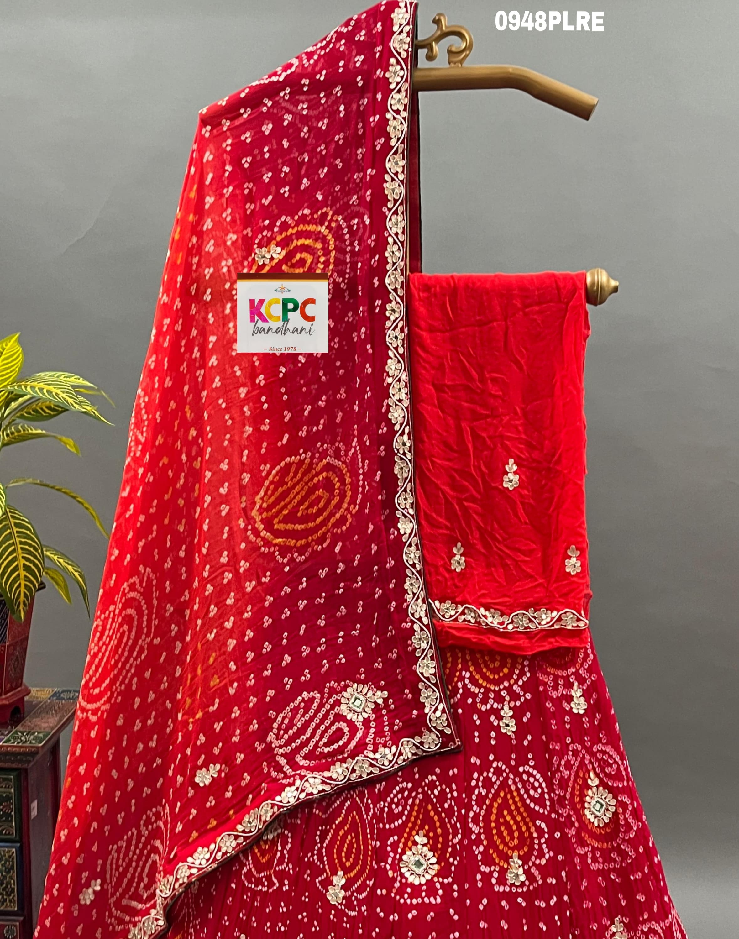 KCPC New Bandhani Collection Designer Jaipuri Pure Ojariya Lehenga setBTU