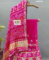 KcPc New Launch Pure Gaji silk Gotapatti Handwork Designer Lehenga BTU
