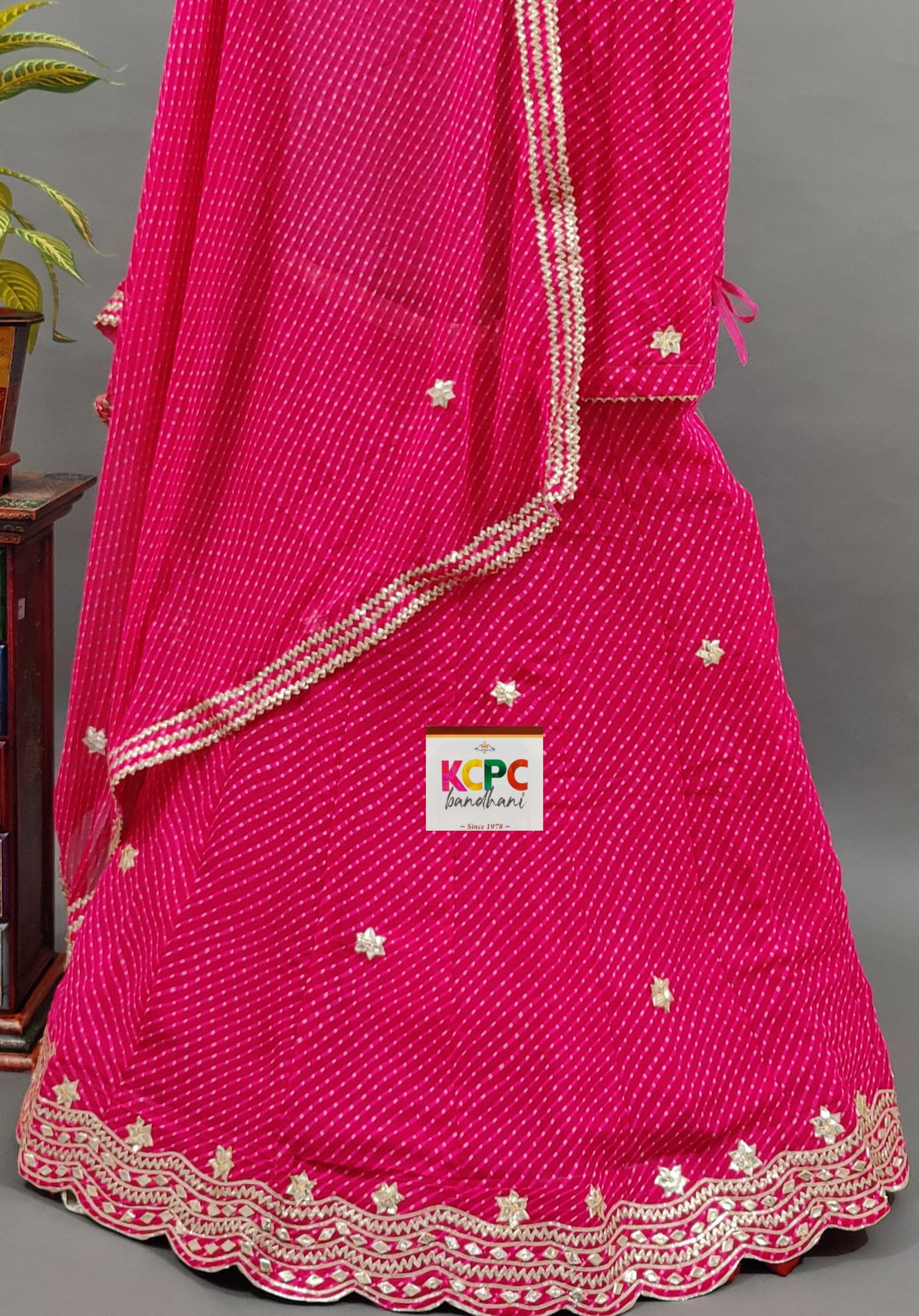 KcPc New Launch Mothda Georgette Gotapatti Designer LehengaKML