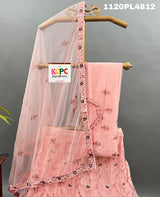 KCPC New Net Sequences Embroidery Lehenga set