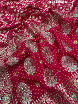 KcPc New Pure Upada Silk bandhni Weaving Pure Handwork SareeMAD
