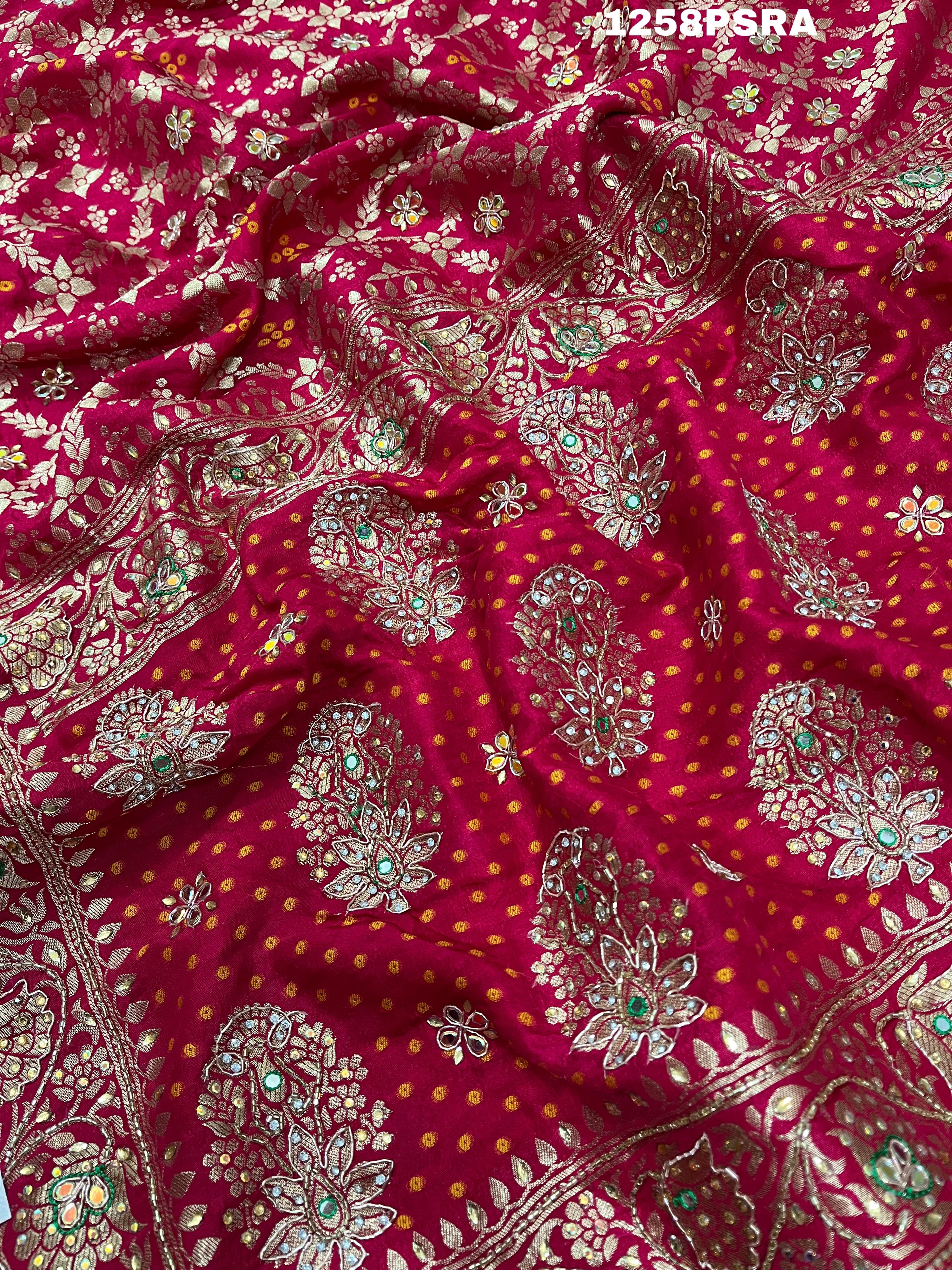 KcPc New Pure Upada Silk bandhni Weaving Pure Handwork SareeMAD