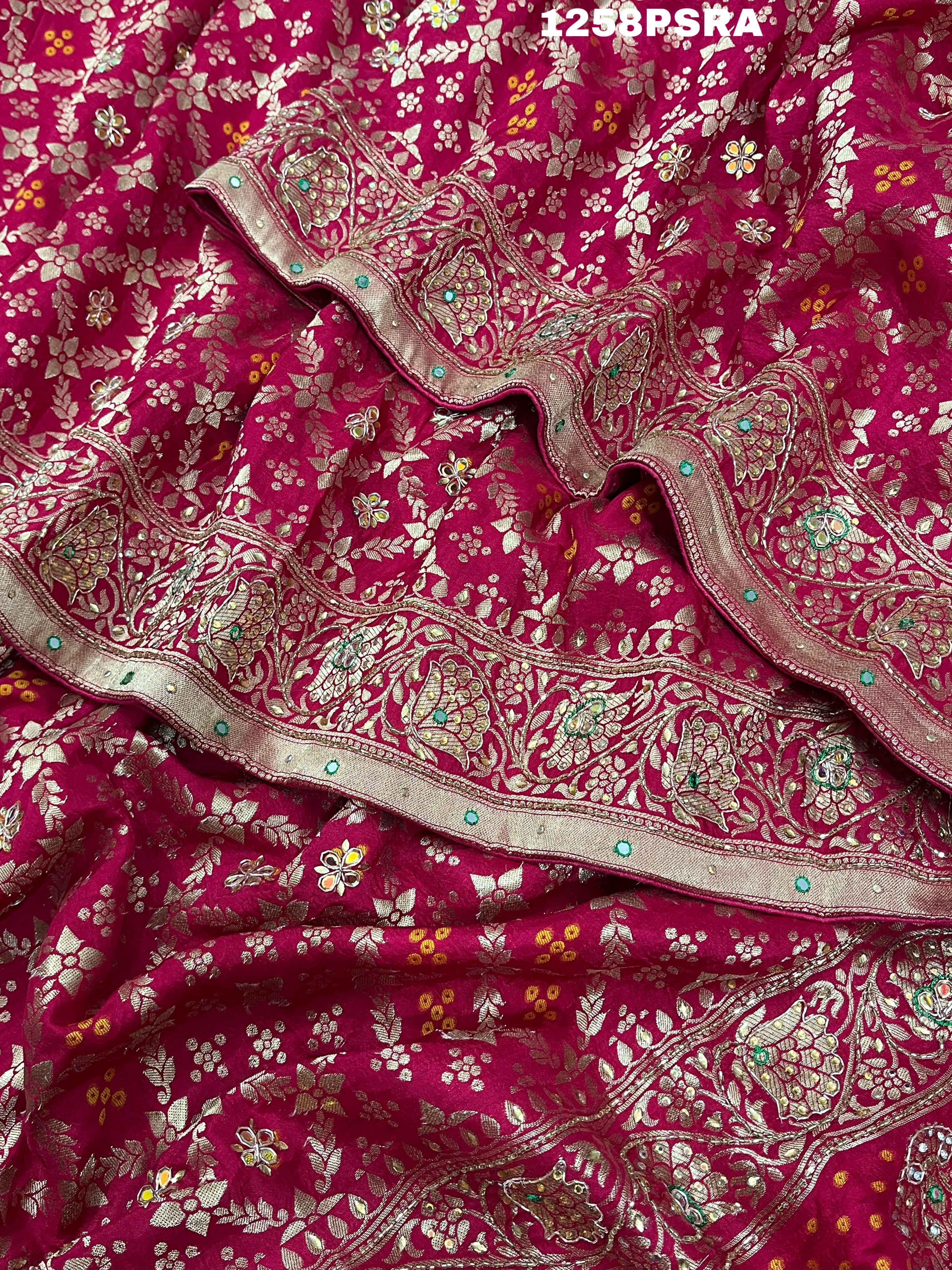 KcPc New Pure Upada Silk bandhni Weaving Pure Handwork SareeMAD