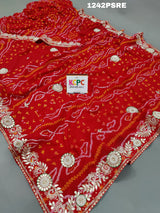 Pure Ojariya saree's elegant Marwadi Chunri design