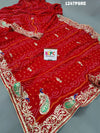 Ojariya Heavy Gota patti Handwork Bandhani Saree