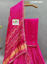 KcPc Launching Beautiful Pure Gaji Silk Gota patti Work Lehenga BTU