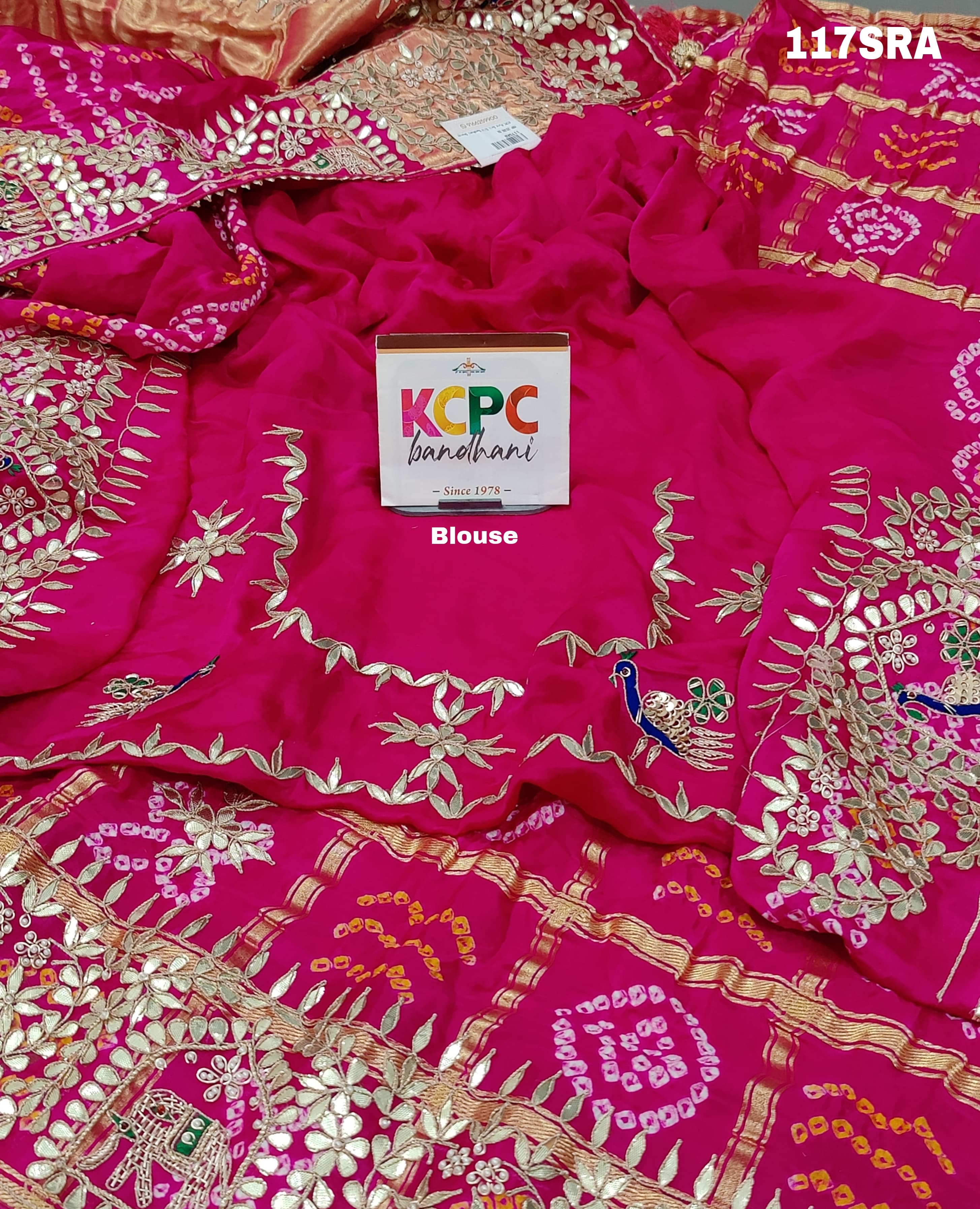 By New Famous Gaji Silk gharchola Heavy Gotapatti Work Saree With Traditional Wear