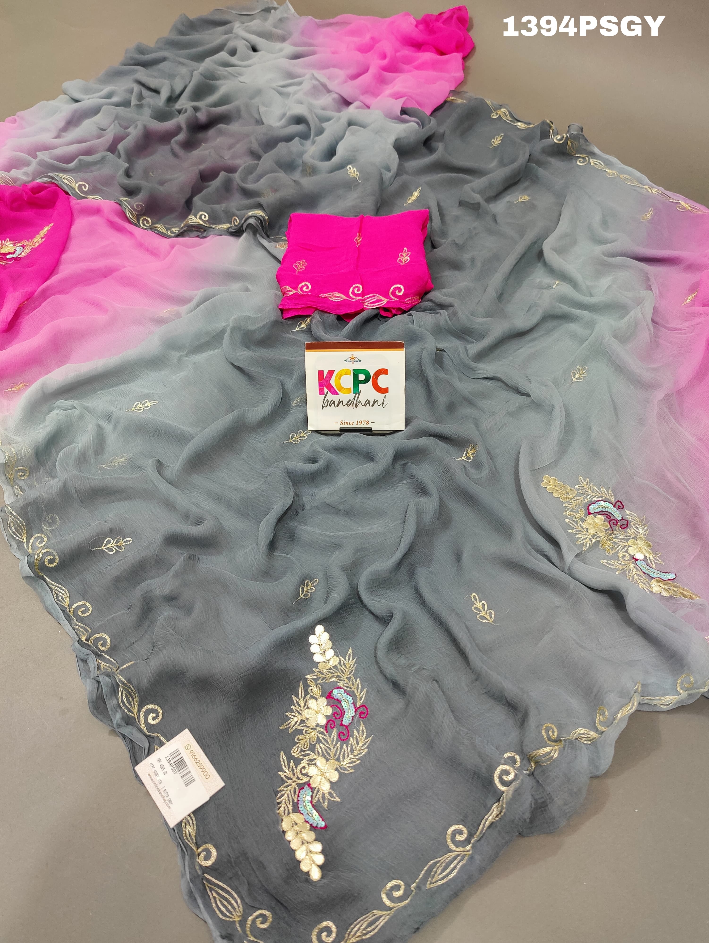 By Rajputi Style Saree With Party Wear