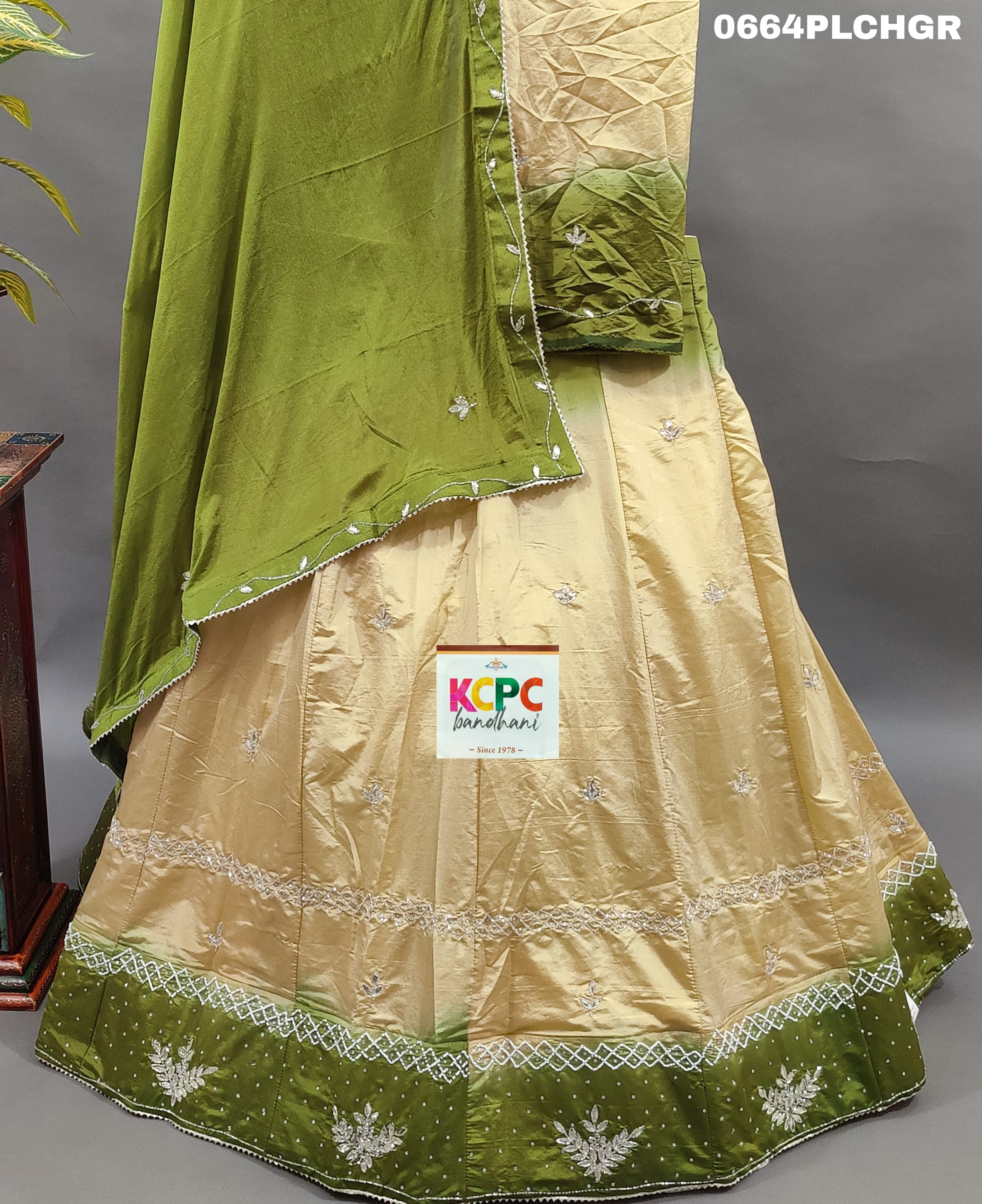 By Upada Chinon Lehenga With Traditional wear