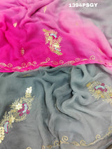 By Rajputi Style Saree With Party Wear